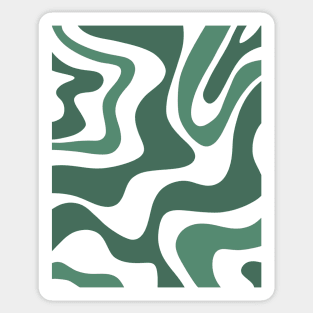 liquid pattern - green Sticker